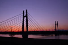 筑後川の日暮れ