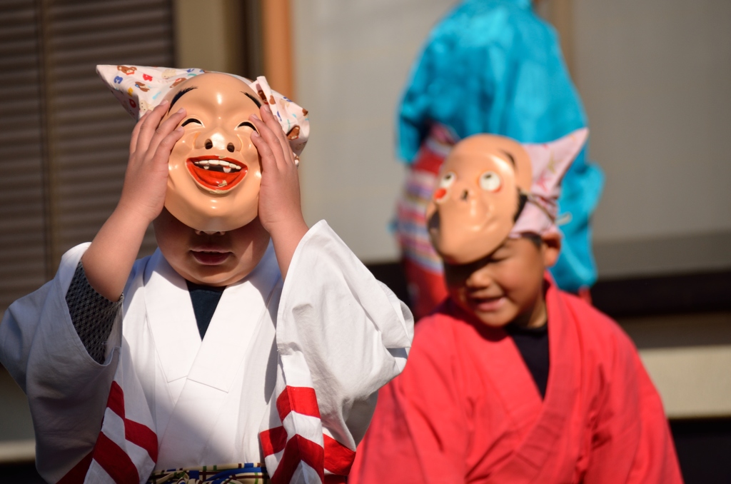 子供の正月初仕事