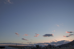 夕暮れと蒼