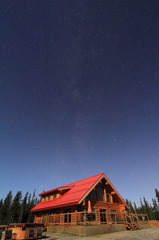 紅い屋根と星の河