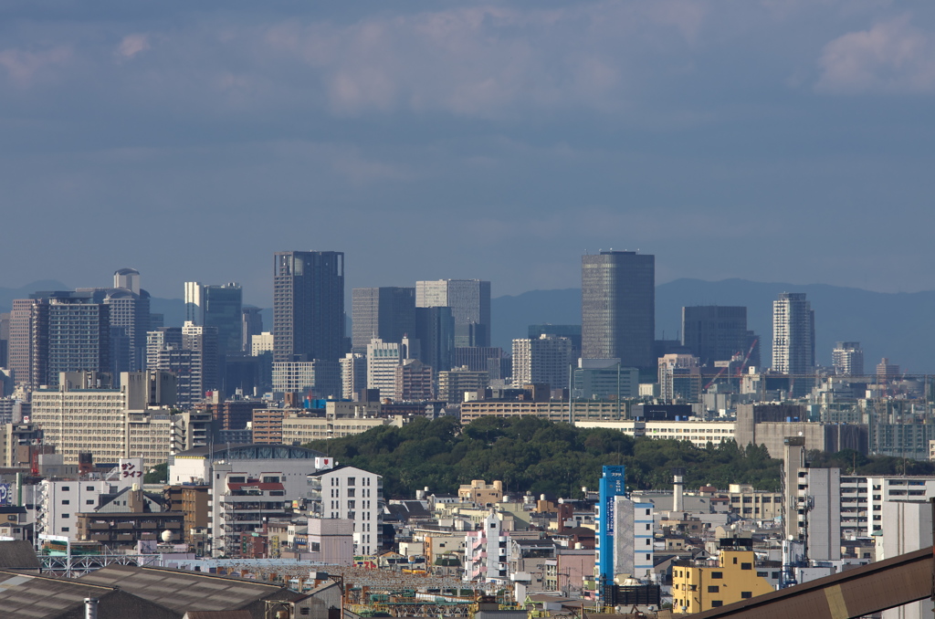 新木津川大橋より梅田方面