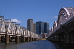 新淀川橋梁と新十三大橋