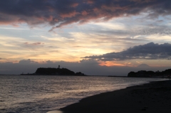 江ノ島の落陽　①