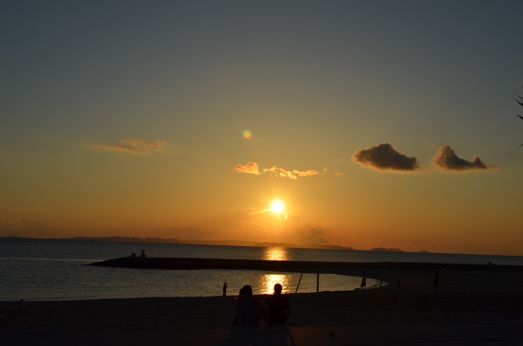 夕日