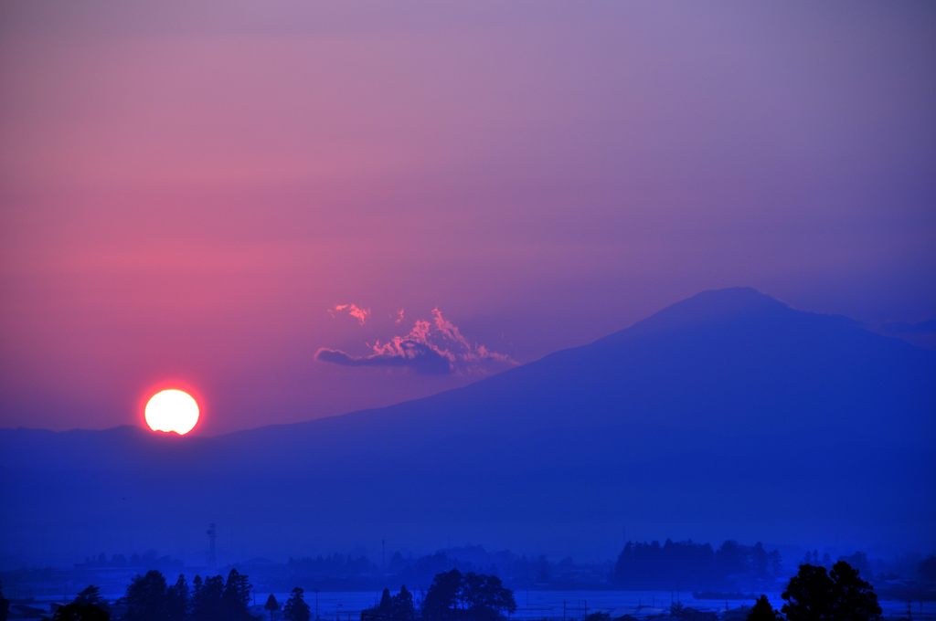 夕日