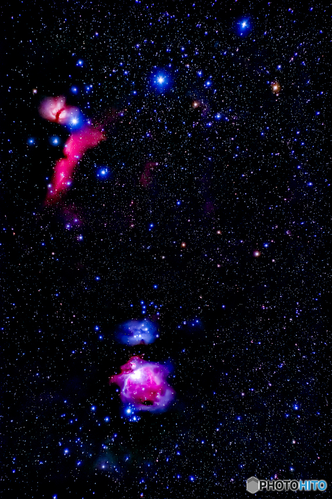 オリオン大星雲と馬頭星雲