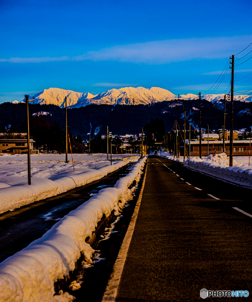 夕映えの帰り道
