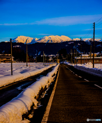 夕映えの帰り道