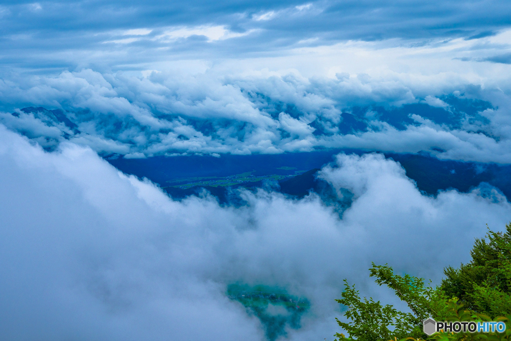 荒れた雲海