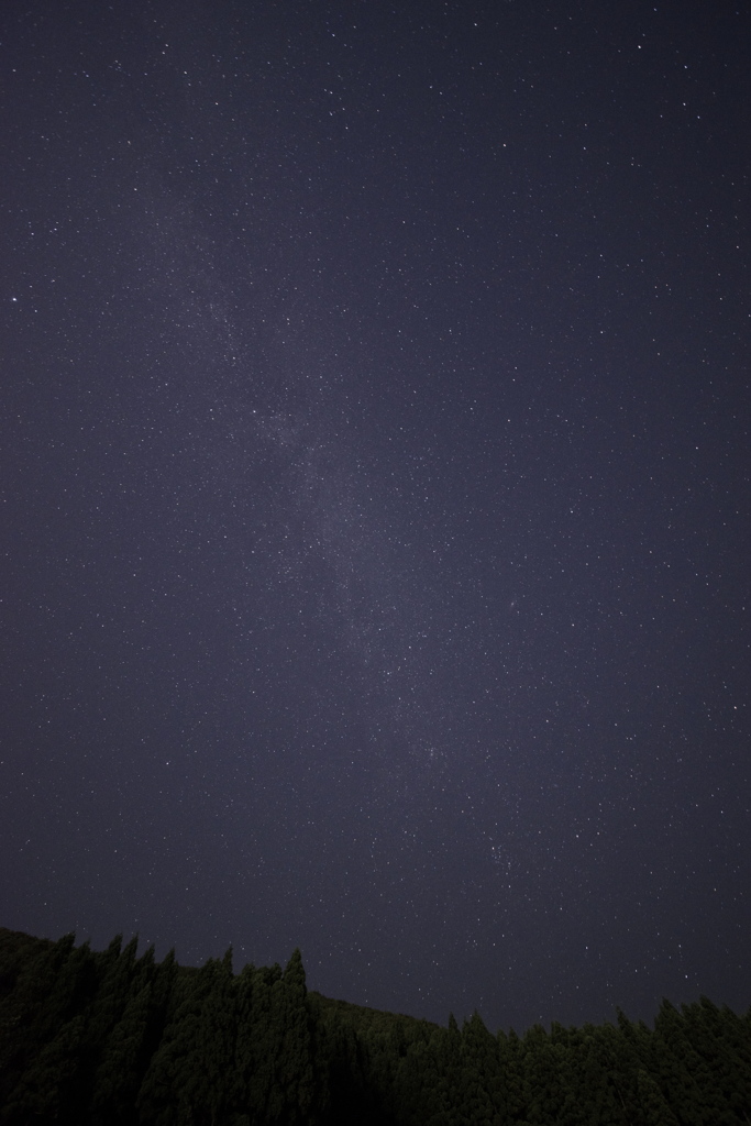 離れてみると天の川