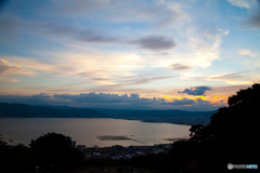 立石公園　夏の夕暮れ