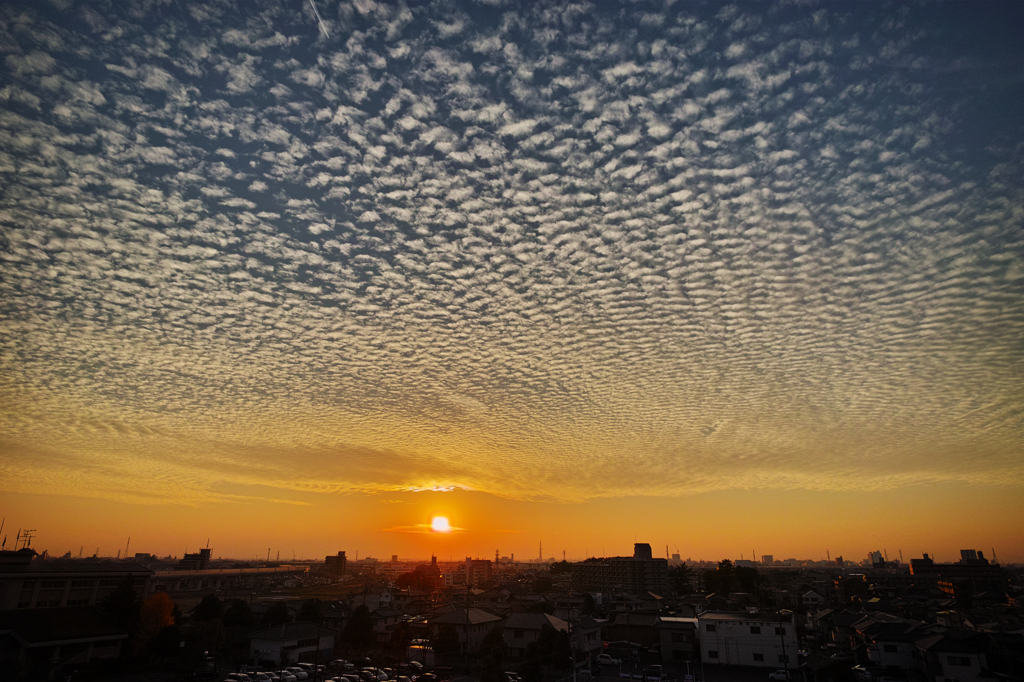 昨日の夕焼け