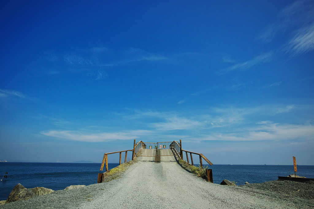 この先、海。