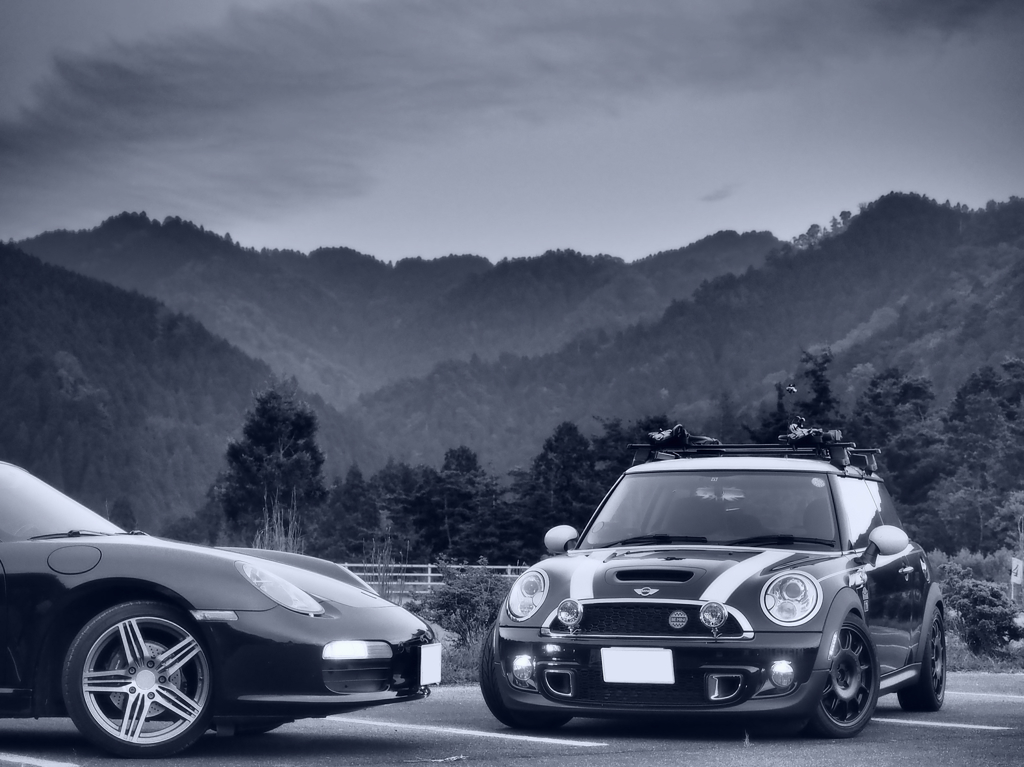 MINIとBoxster