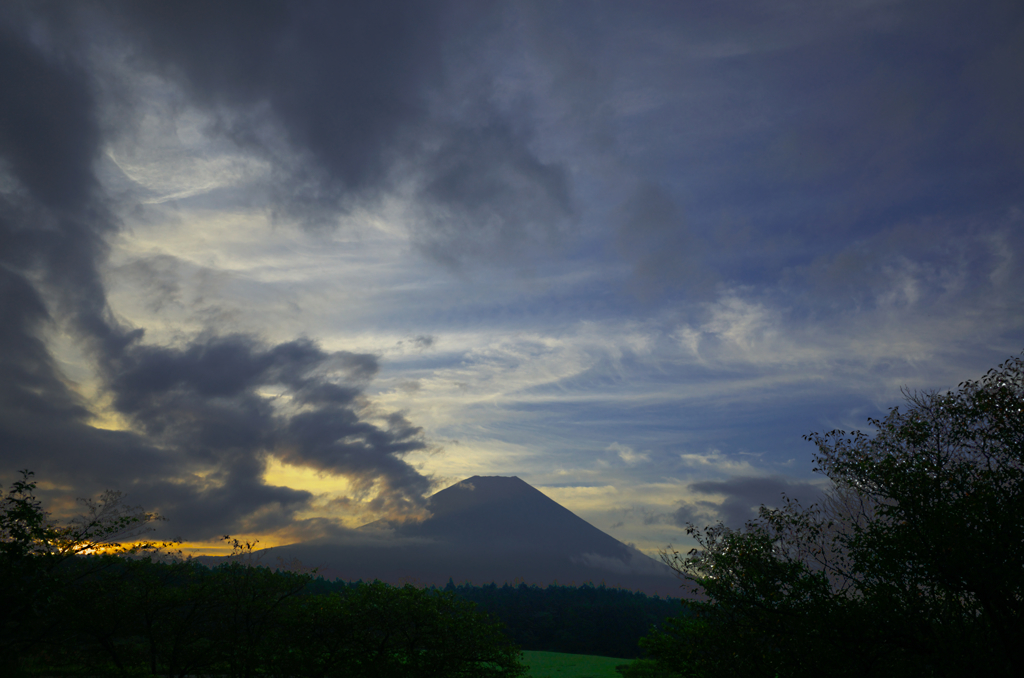 富士山の日の出