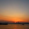 関門海峡の夕日　Ⅱ