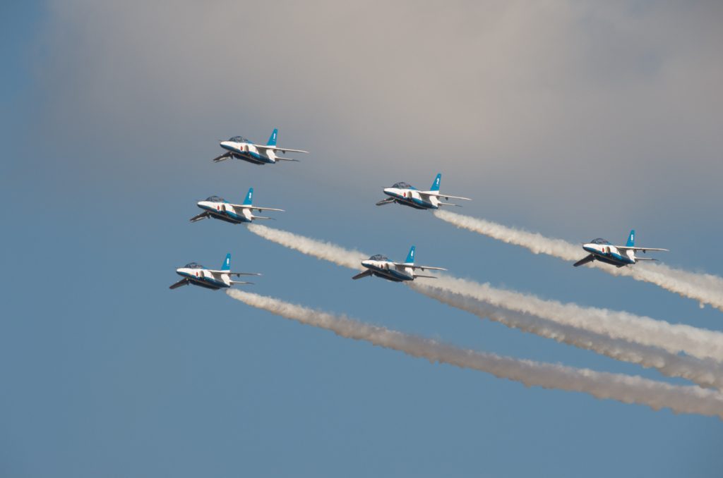 岐阜基地航空祭　ブルーインパルス　予行2