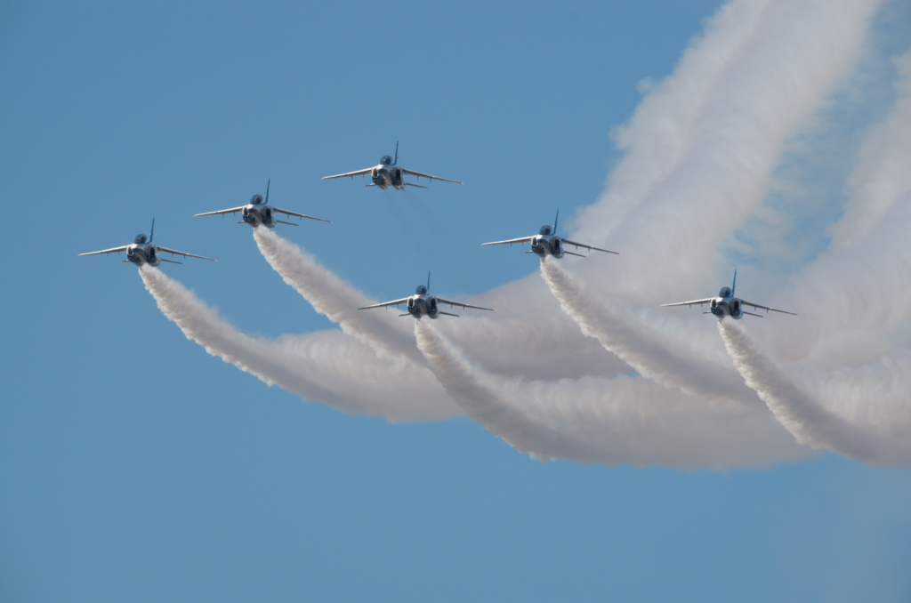 岐阜基地航空祭　ブルーインパルス　予行1