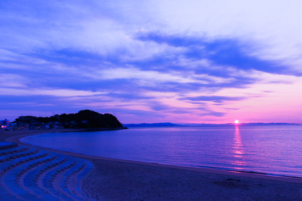 篠島の日の出