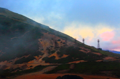 小串鉱山の鉄塔