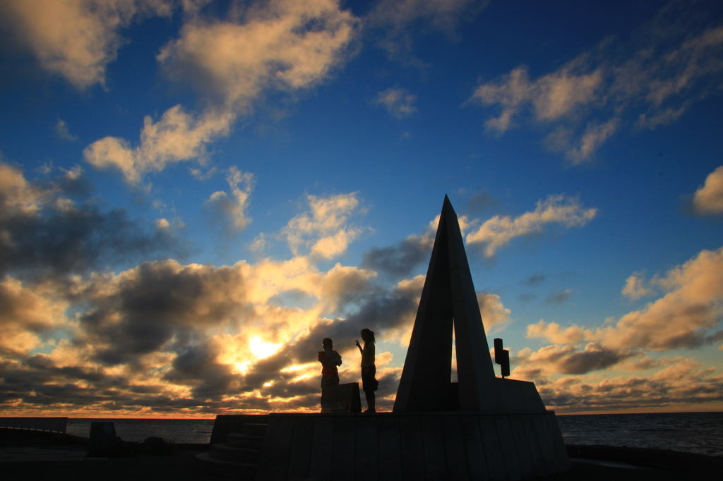 宗谷岬の夕暮れ