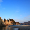 夕暮れの浄土ヶ浜