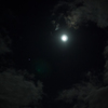 雲間の月と木星