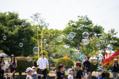 シャボン玉遊び