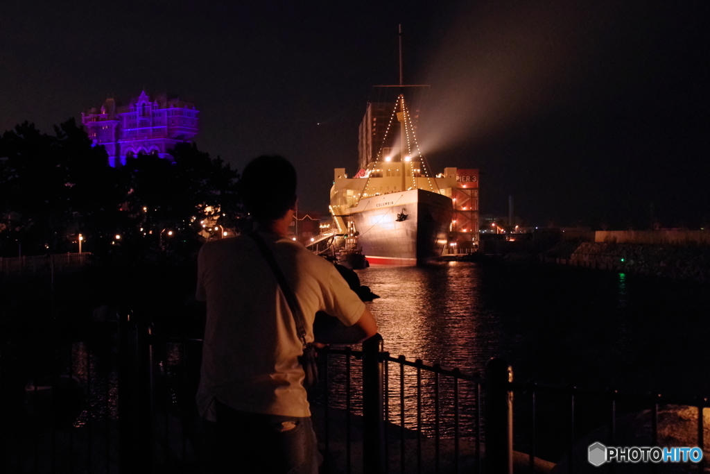 ディズニーシーの夜景