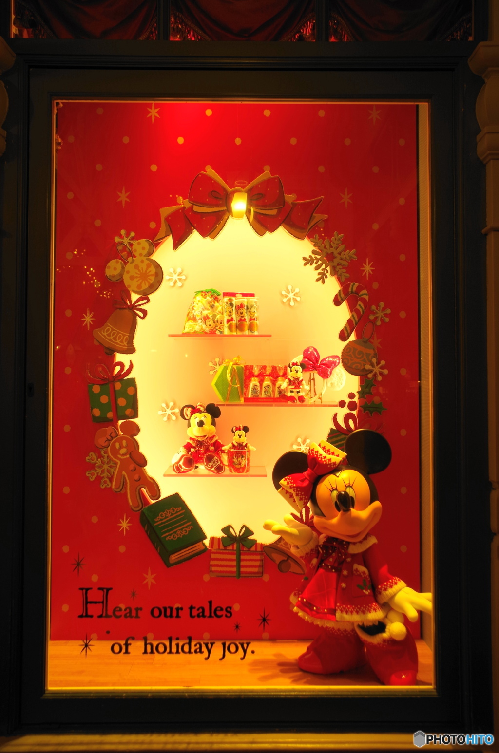 クリスマスのショーウィンドウ