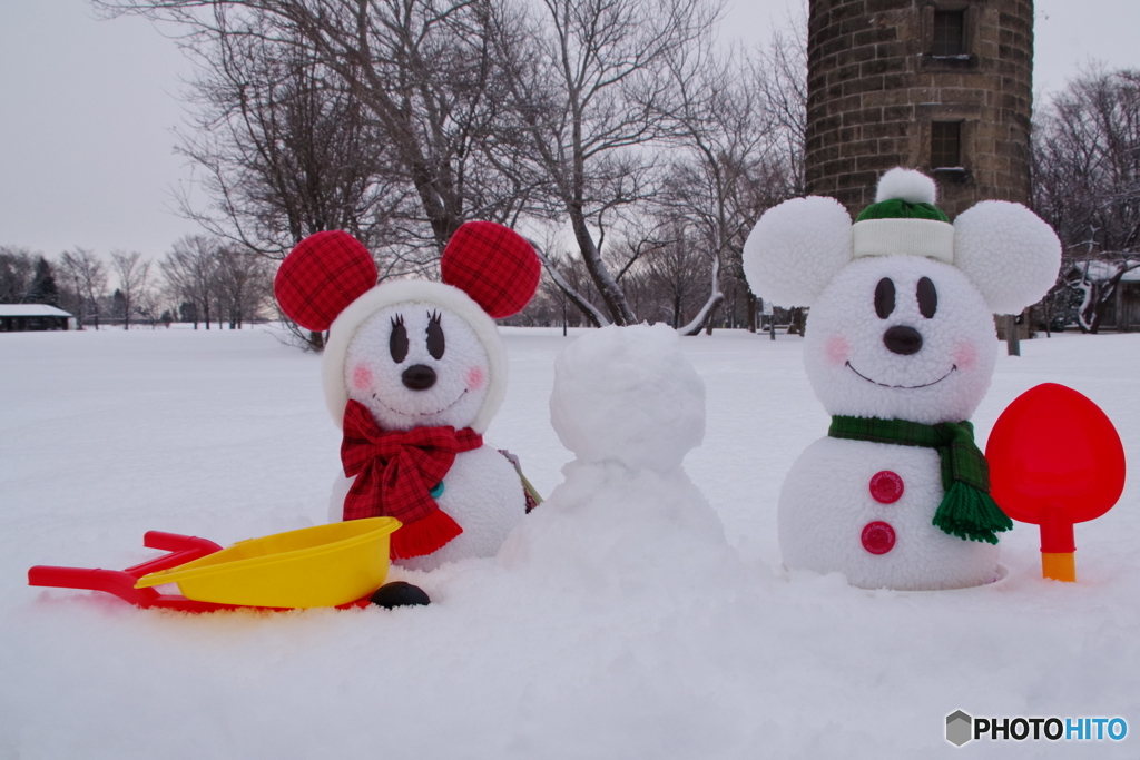 スノースノーの雪だるま作り By くまたん Id 7368793 写真