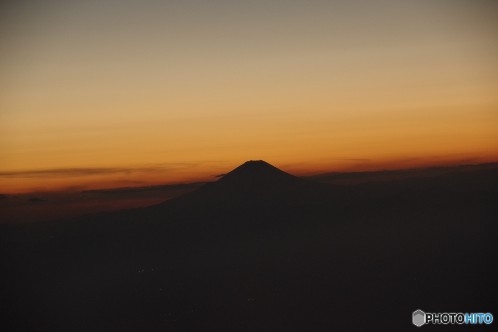 富士山夕景