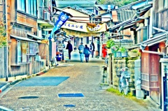 宮島の通りで