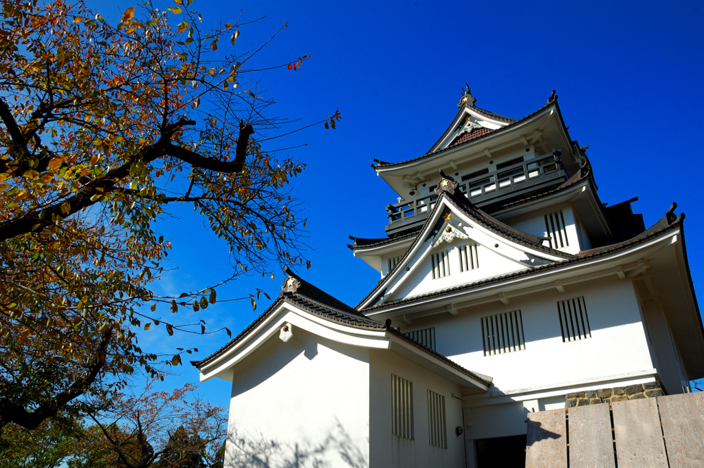 秋晴れ横手城