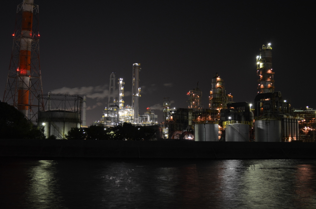 工場夜景