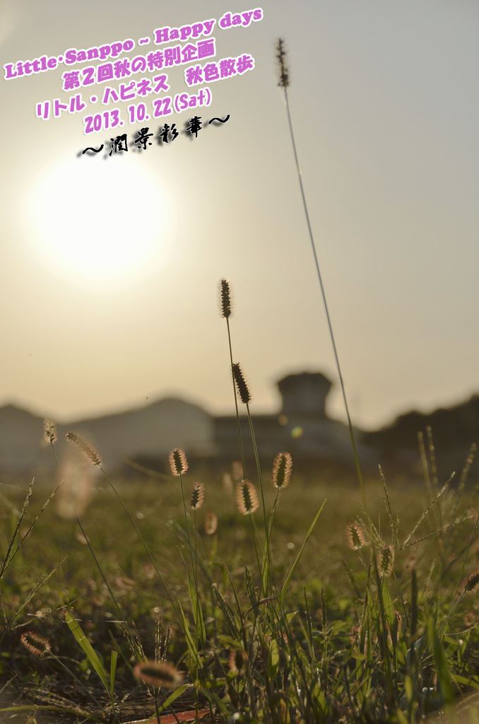 秋の夕日のありふれた幸せ