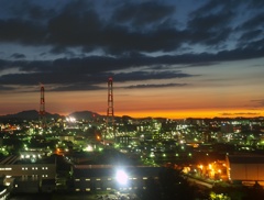 黒崎城展望台から夜景２