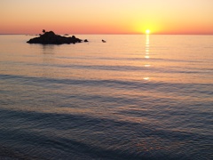 2015年７月２５日　糸島の夕陽１