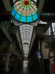 商店街のステンドグラス