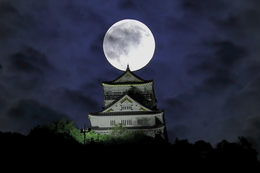 月下の稲葉山城Ⅱ
