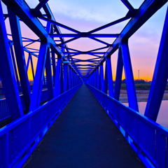 Blue bridge