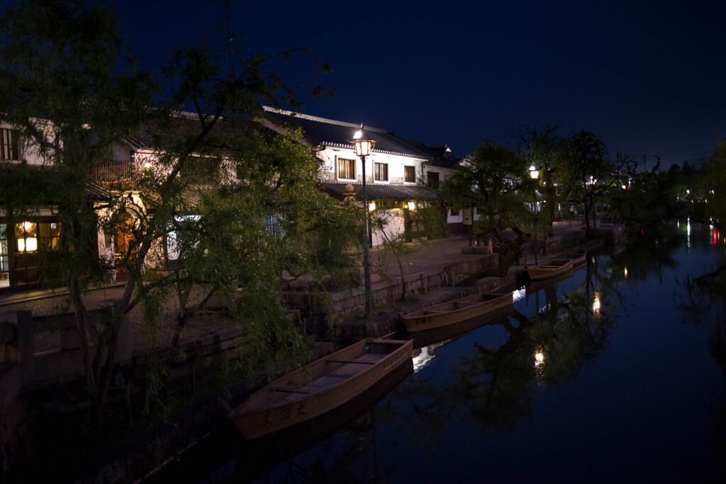 レトロに夜景･･倉敷美観地区