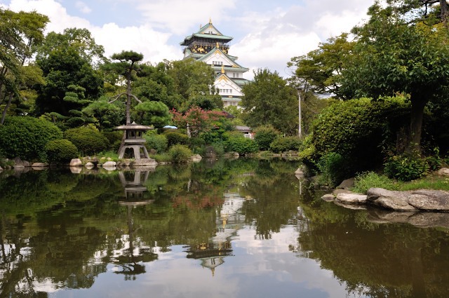 庭園と城