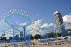 海風、空、花
