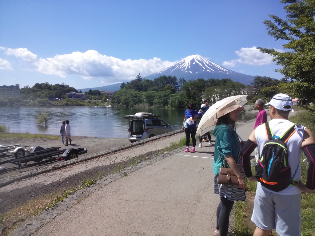 走り始めの富士山