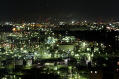 四日市ポートビルからの工場夜景
