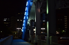 青い橋　永代橋