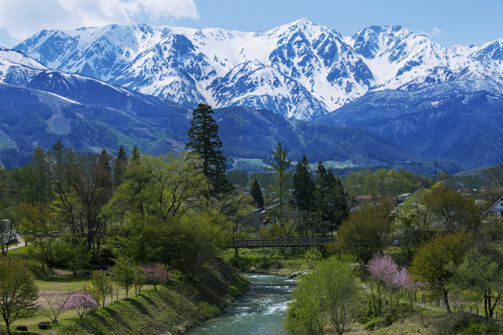 春の白馬村