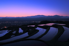 田毎の夜明け空②