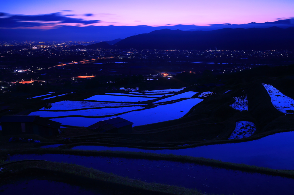 棚田夜景②